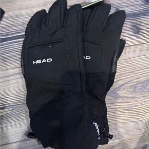 HEAD Sleek Black Thermal Gloves ski gloves brand new